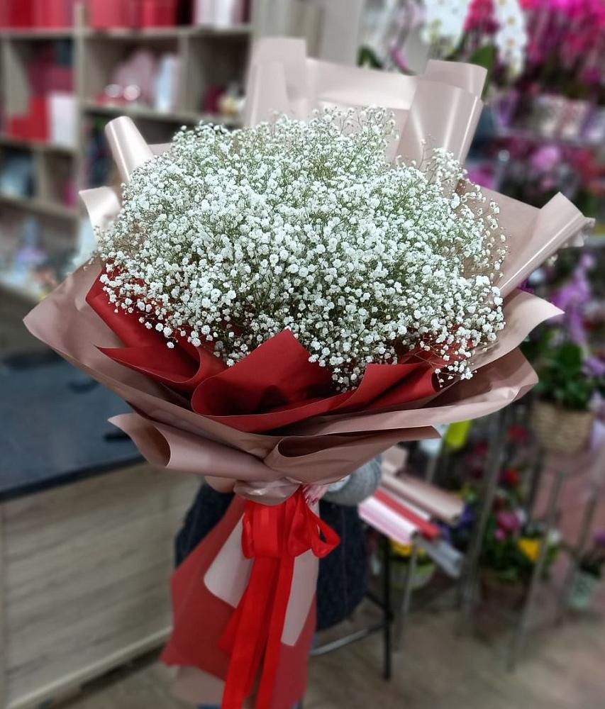 Букет Белые хлопья в Никулино Букет цветов из: Гипсофила в Никулино