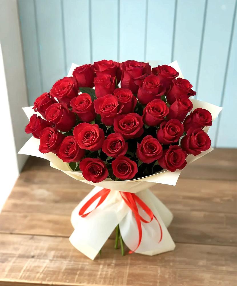 Букет 29 Красных роз в Никулино