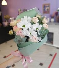 Букет цветов из:  Хризантемы и Розы #REPLACE_PRED# Никулино