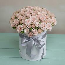 Цветочная композиция из Розы в шляпной коробке #REPLACE_PRED# Никулино