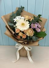 Букет цветов из:  Герберы и Хризантемы в Никулино