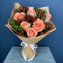 Букет цветов из:  Розы и Альстромерии в Никулино