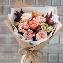 Букет цветов из:  Гвоздики, Хризантемы и Розы в Никулино