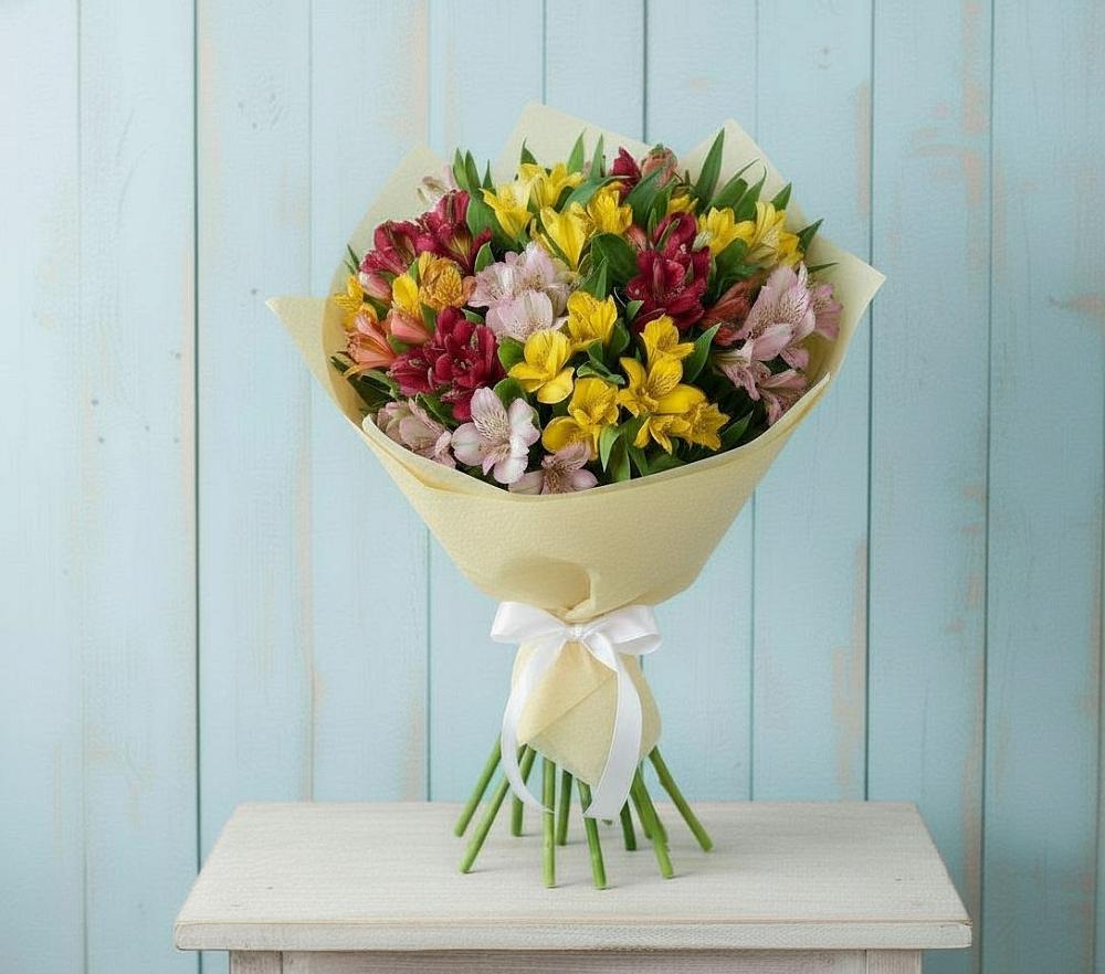Букет цветов из: Альстромерии в Никулино