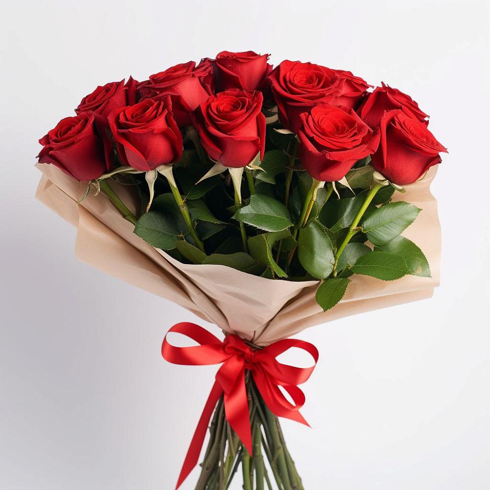Букет 11 Красных роз Эдлесс Лав в Никулино