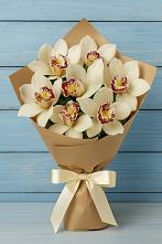 Букет цветов из:  Орхидеи и Розы в Никулино